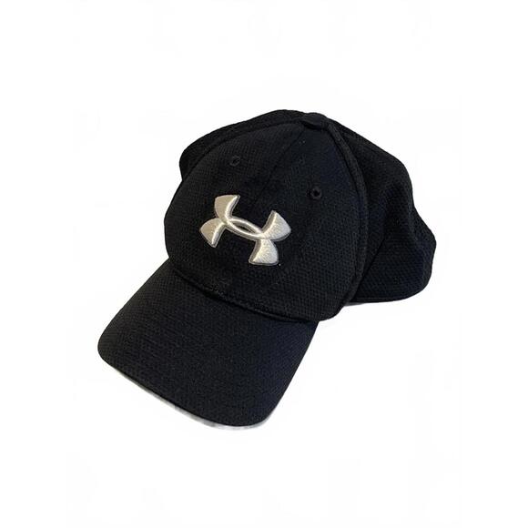 Under Armour Youth Black Baseball Cap Hat Fitted - Picture 1 of 5